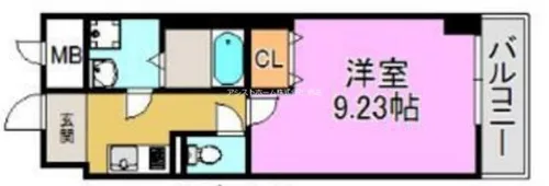 レーヴメゾン三国ヶ丘【604号室】の間取り