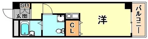 グランドール西岡本【5階】の間取り