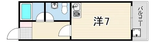 ポコアポコ住吉メゾン【1階】の間取り