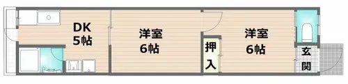 横堤ハイツ【3号室】の間取り