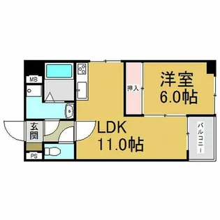 アーク上前津ビル【4階】の間取り