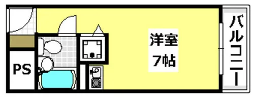 美穂が丘サカタハイツ【402号室】の間取り