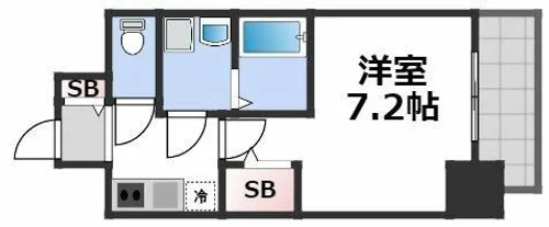 LUMINOUS桜川【6階】の間取り