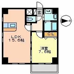 グランツ昭和館【8階】の間取り
