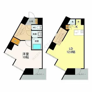 リエス東別院【11階】の間取り