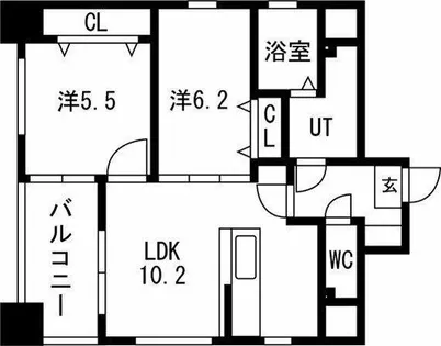 ライトクロト名港【4階】の間取り