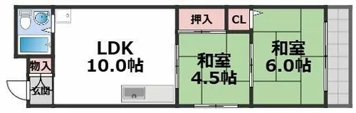 グリーンハイツ【5階】の間取り