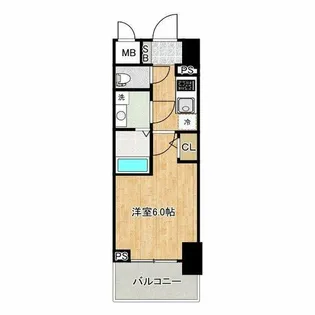 エスリードレジデンス大阪本町【12階】の間取り