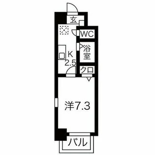 サウスパークイズミ【1階】の間取り