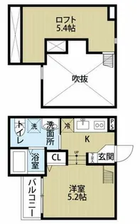 オリュザ【2階】の間取り