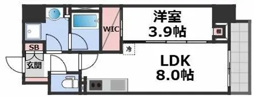 アーバネックス天満橋Front【15階】の間取り