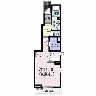 アルカン シェル【1階】の間取り