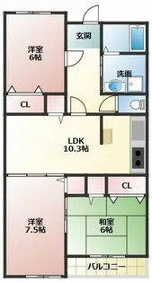 エトワール【101号室】の間取り