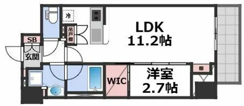 アーバネックス天満橋Front【7階】の間取り