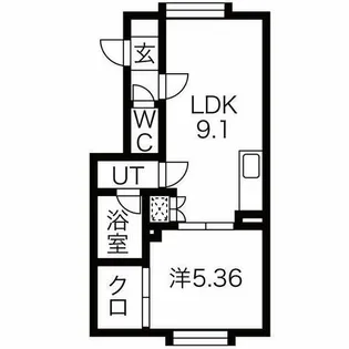 ルミエール宮の沢II【2階】の間取り