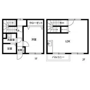 アンプルールリーブル レ・ソール【1階】の間取り