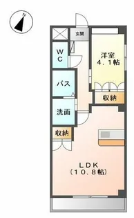 イグレット・シャトー【1階】の間取り
