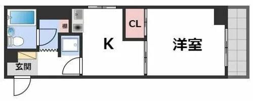 エルデ大手前【11階】の間取り