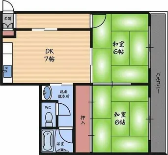 ルミエール浪通【3階】の間取り