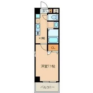 ボヌール城北【3階】の間取り