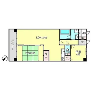 ライオンズマンション長田ヒルズ【5階】の間取り