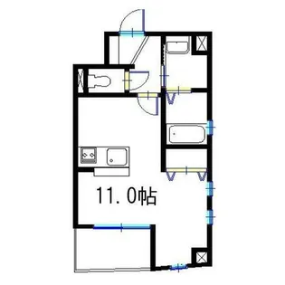 フォレストコート西元町【4階】の間取り