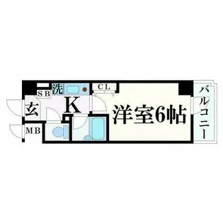 エスリード三宮フラワーロード【2階】の間取り