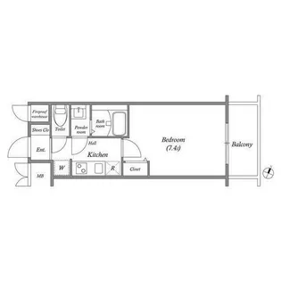 Cion KOBE WEST【8階】の間取り