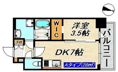 SDグランツ三宮イーストフロント【4階】の間取り