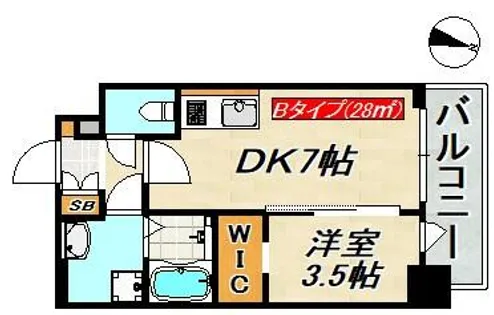 SDグランツ三宮イーストフロント【4階】の間取り