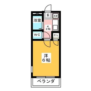 キャッスルハウス田園【2階】の間取り