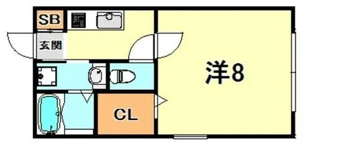 CASA楠丘【1階】の間取り