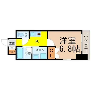 レジディア鶴舞【9階】の間取り