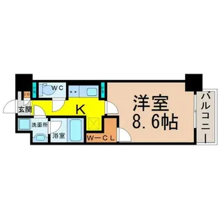 愛知県名古屋市中区大須1丁目【マンション】の間取り