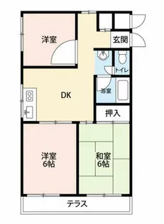 ガーデンハイツA【1階】の間取り