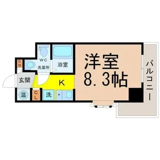 アーバンフラッツ新栄【3階】の間取り