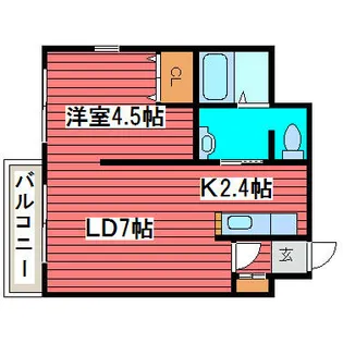 リトルズさっぽろ福住【8階】の間取り