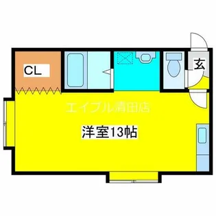 サンホームMSNo.17【203号室】の間取り