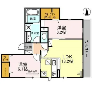 アングレーム【2階】の間取り
