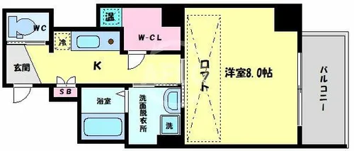 ネット内淡路町【12階】の間取り