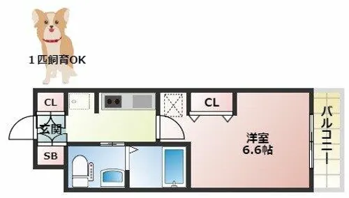 アーデンタワー本町イースト【13階】の間取り