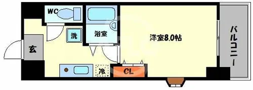 メゾンドラフィネ【5階】の間取り