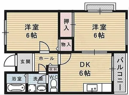 大阪府箕面市半町4丁目【マンション】の間取り