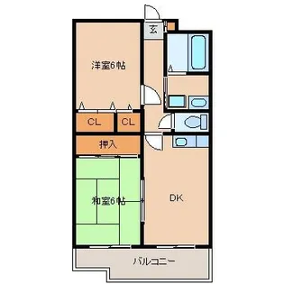 メルクマール大西【5階】の間取り