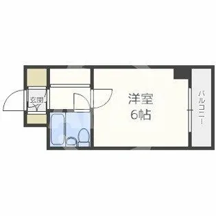 グラシア松屋町【3階】の間取り