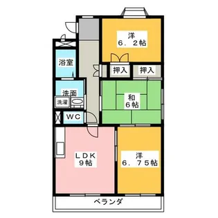 ソレアード81B【1階】の間取り