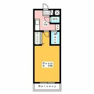 A・City明治本町【3階】の間取り