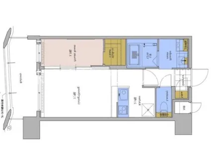 福岡県福岡市博多区東比恵2丁目【マンション】の間取り