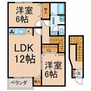 サンジュネス 1【202号室】の間取り