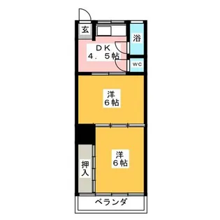 明円荘【1階】の間取り